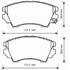 573269B BENDIX Комплект тормозных колодок, дисковый тормоз