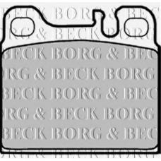 BBP1158 BORG & BECK Комплект тормозных колодок, дисковый тормоз