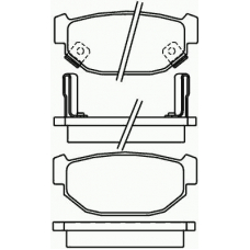 MDB1317 MINTEX Комплект тормозных колодок, дисковый тормоз