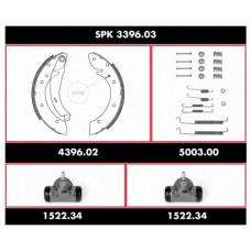 SPK 3396.03 ROADHOUSE Комплект тормозов, барабанный тормозной механизм