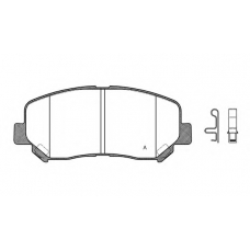 BPA1513.02 OPEN PARTS Комплект тормозных колодок, дисковый тормоз