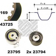 23725 MAPCO Комплект ремня грм