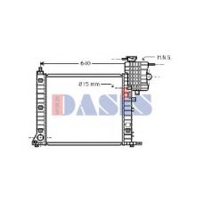 121950N AKS DASIS Радиатор, охлаждение двигателя