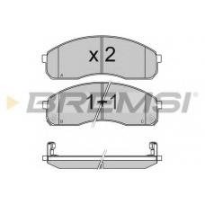 BP2991 BREMSI Комплект тормозных колодок, дисковый тормоз