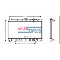 0500011 KUHLER SCHNEIDER Радиатор, охлаждение двигател