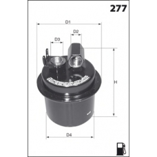 ELE6025 MECAFILTER Топливный фильтр