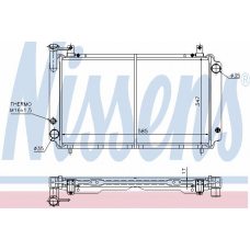 62943 NISSENS Радиатор, охлаждение двигателя