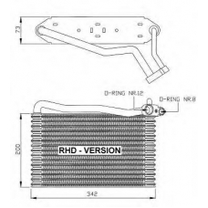 36051 NRF Испаритель, кондиционер