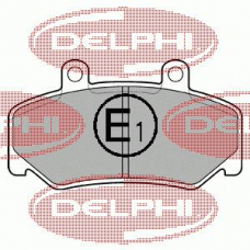 LP643 DELPHI Комплект тормозных колодок, дисковый тормоз