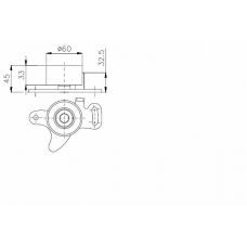 TKR 9858 TIMKEN Паразитный / ведущий ролик, зубчатый ремень