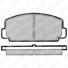 LP231 DELPHI Комплект тормозных колодок, дисковый тормоз