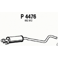 P4476 FENNO Средний глушитель выхлопных газов