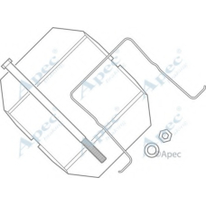 KIT590 APEC Комплектующие, тормозные колодки