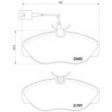 MDB2157 DON Комплект тормозных колодок, дисковый тормоз