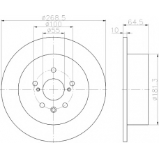 MDC1872 MINTEX Тормозной диск