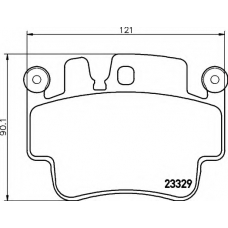 8DB 355 009-281 HELLA Комплект тормозных колодок, дисковый тормоз