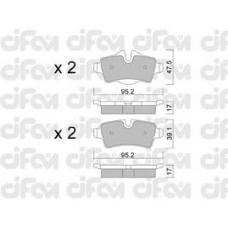 822-769-0 CIFAM Комплект тормозных колодок, дисковый тормоз
