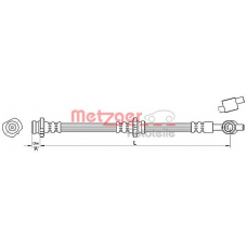 4110383 METZGER Тормозной шланг