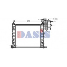 120083N AKS DASIS Радиатор, охлаждение двигателя