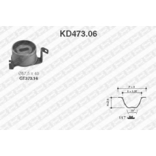 KD473.06 SNR Комплект ремня грм