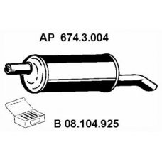 674.3.004 EBERSPACHER Глушитель выхлопных газов конечный