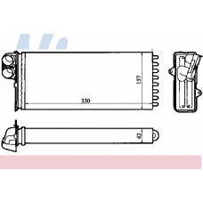 73375 NISSENS Теплообменник, отопление салона