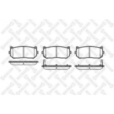 660 002-SX STELLOX Комплект тормозных колодок, дисковый тормоз