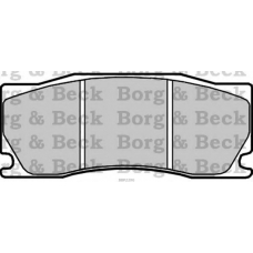 BBP2296 BORG & BECK Комплект тормозных колодок, дисковый тормоз