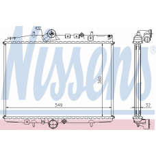 61294 NISSENS Радиатор, охлаждение двигателя