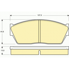 6102849 GIRLING Комплект тормозных колодок, дисковый тормоз