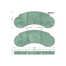 GDB1070 TRW Комплект тормозных колодок, дисковый тормоз