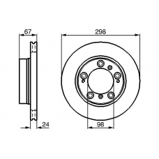 0 986 478 477 BOSCH Тормозной диск