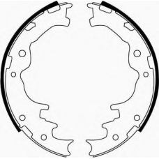 J GF-393AF JAPANPARTS Комплект тормозных колодок
