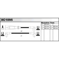 XC1095 QUINTON HAZELL Комплект проводов зажигания