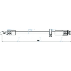 HOS3104 APEC Тормозной шланг