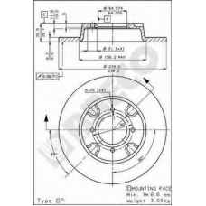 BS 7265 BRECO Тормозной диск