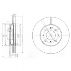 BG3810 DELPHI Тормозной диск
