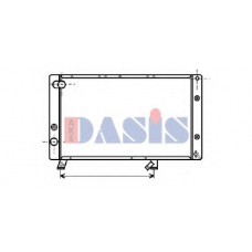 160960N AKS DASIS Радиатор, охлаждение двигателя