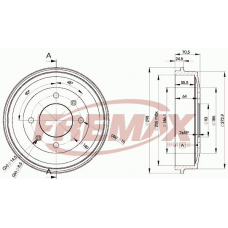 BD-4217 FREMAX Тормозной барабан