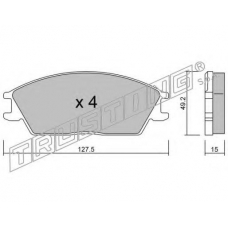 083.0 TRUSTING Комплект тормозных колодок, дисковый тормоз