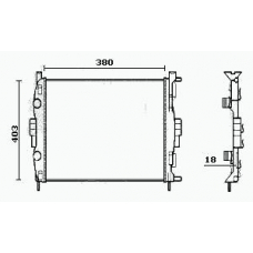 RM0405 EQUAL QUALITY Радиатор, охлаждение двигателя