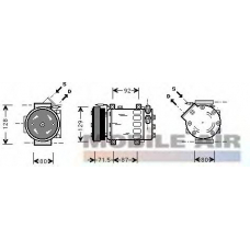 4300K281 VAN WEZEL Компрессор, кондиционер