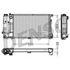 DRM05045 DENSO Радиатор, охлаждение двигателя