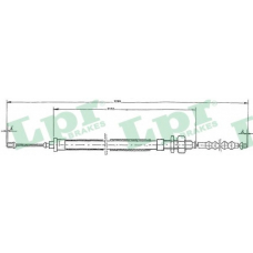 C0110B LPR Трос, стояночная тормозная система