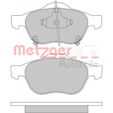 1170587 METZGER Комплект тормозных колодок, дисковый тормоз