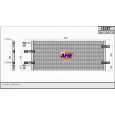 43087 AHE Конденсатор, кондиционер