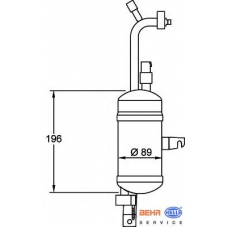 8FT 351 192-341 HELLA Осушитель, кондиционер