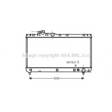 TO2200 Prasco Радиатор, охлаждение двигателя