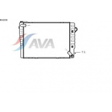 BW2038 AVA Радиатор, охлаждение двигателя