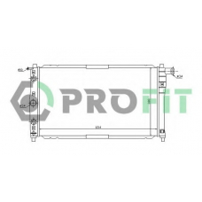 PR 1141A1 PROFIT Радиатор, охлаждение двигателя